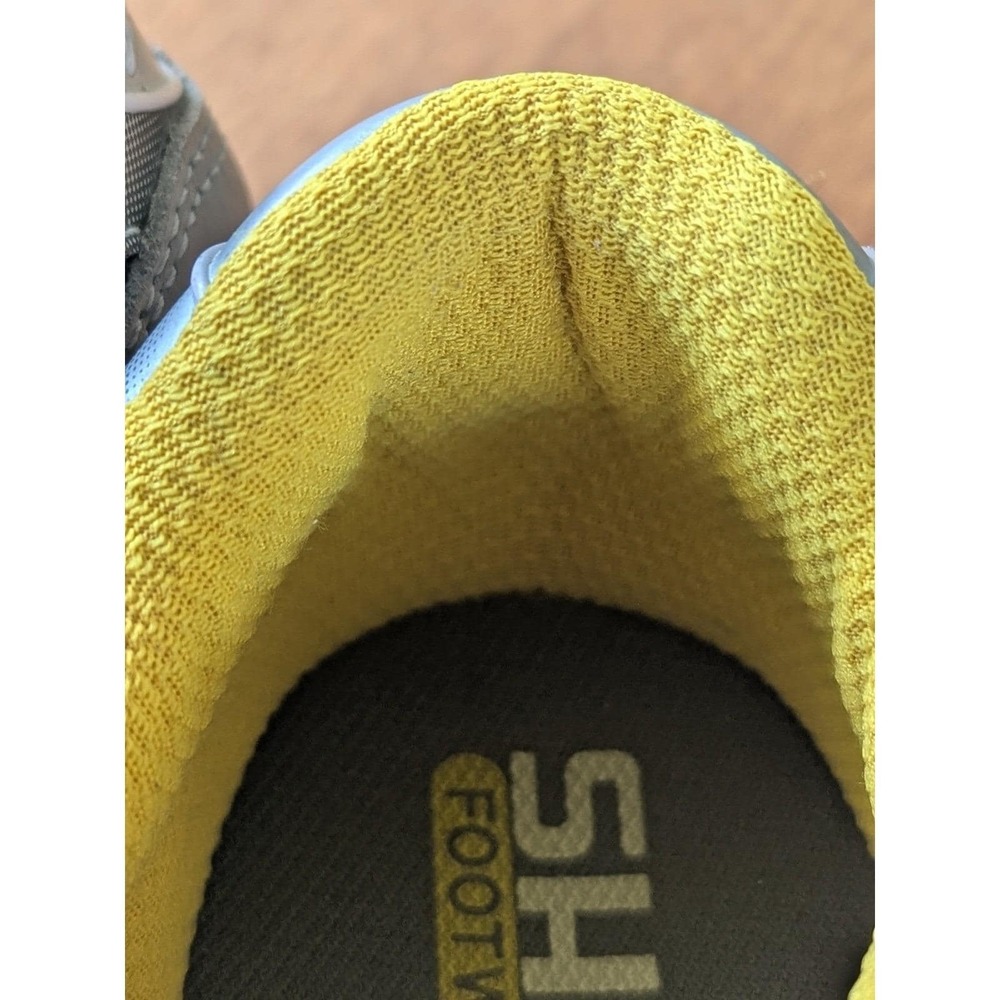 7 Womens EUC Vtg 2002 Shimano SH-M038 Cycling Shoes Grey Yellow MTB Bike 2 Bolt - Picture 12 of 12